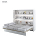 Dig-net nábytek Sklápěcí postel Lenart BED CONCEPT BC-14p | bílý lesk 160 x 200
