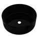 Keramické umyvadlo kulaté černé 40 × 15 cm