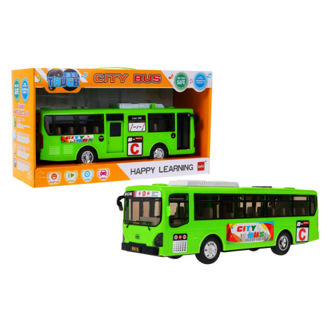 mamido Autobus Gimbus se zvukovými a světelnými efekty zelený