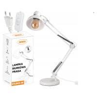 Stolní lampa XL Praga 1xE27 LED bílá