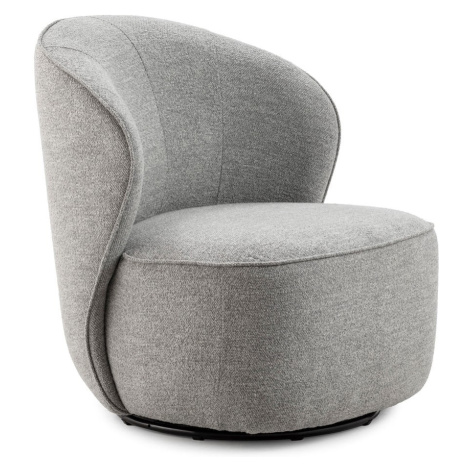 Světle šedé otočné křeslo Edna – MOME