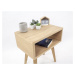 Benlemi Dřevěný noční stolek s policí LUNA ONE Zvolte kvalitu dřeva: 2. Kombinace dubového masiv
