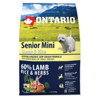 Ontario Senior Mini Lamb&Rice granule 2,25 kg