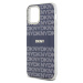 DKNY PC/TPU Repeat Pattern Tonal Stripe Magsafe kryt iPhone 12/12 Pro modrý