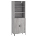 vidaXL Skříň highboard šedá sonoma 69,5 x 34 x 180 cm kompozitní dřevo