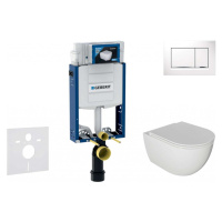 GEBERIT Kombifix Set předstěnové instalace, klozetu Oudee a sedátka softclose, tlačítko Sigma30,