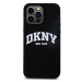 Zadní kryt DKNY Liquid Silicone Arch Logo MagSafe pro Apple iPhone 14 Pro Max, černá