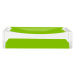 GRUND Miska na mýdlo CUBE zelená 11x7x3 cm