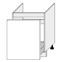 ArtExt Kuchyňská skříňka spodní dřezová ESSEN | D1ZM 60 Barva korpusu: Grey