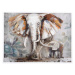 Ručně malovaný obraz elephants (90x120 cm)