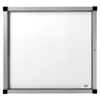 eurokraft pro Informační skříňka, otočné dveře, 6 (2 x 3) listů DIN A4, kovová zadní stěna