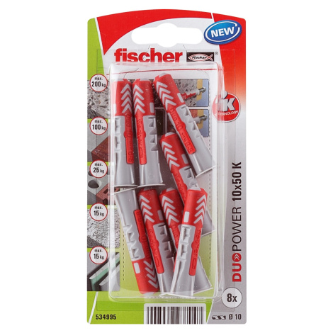 Fischer Hmoždinka DuoPower 10 x 50 K NV, 8 ks