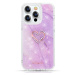 Kingxbar Epoxy Series silikonové pouzdro na iPhone 13 Pro 6.1" purple marble