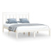 Rám postele bílý masivní dřevo 160 × 200 cm, 3105261
