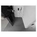 MEXEN/S Kioto+ L Sprchová zástěna WALK-IN s poličkou a držákem ručníků 80 x 200 cm, grafit, čern