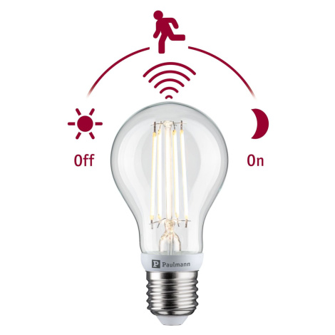PAULMANN Filament 230V LED žárovka E27 se soumrakovým a pohybovým čidlem (HF) 7W 2700K E27