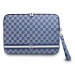 DKNY PU Leather Checkered Pattern and Stripe Obal na Notebook 13/14" Blue, DKCS14PVSHLB