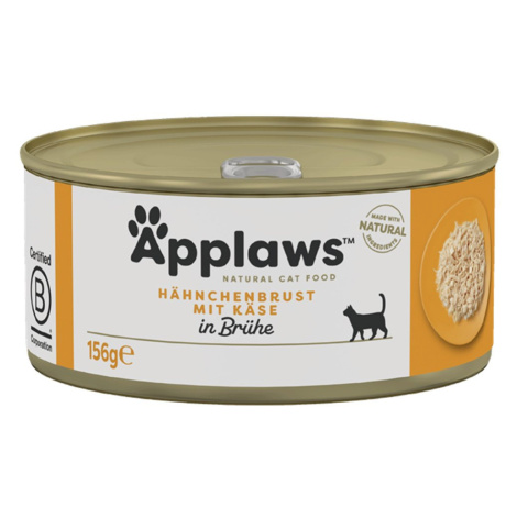 Applaws Cat kuřecí prsa a sýr 24 × 156 g