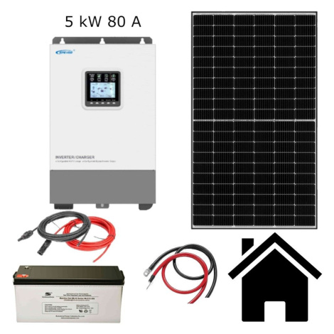 VSelektro Solární sestava - Hybrid II Kapacita AKU: Bez baterie, Výkon FV: 9 panelů / 4,1 kWp