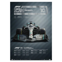 Umělecký tisk FORMULA 1® DECADES - 2010s Mercedes-AMG Petronas F1 Team, Automobilist, 50 × 70 cm