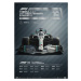 Umělecký tisk FORMULA 1® DECADES - 2010s Mercedes-AMG Petronas F1 Team, Automobilist, 50 × 70 cm