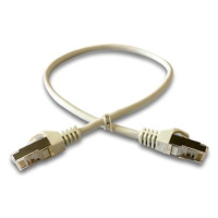 Datacom Patch cord S/FTP CAT6A 0,5m šedý