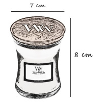 Vonná svíčka WoodWick malá - Seaside Mimosa 7 cm x 8 cm 85 g