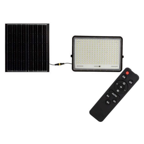 LED Venkovní solární reflektor LED/30W/3,2V 6400K černá + DO Donoci