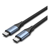 Vention Cotton Braided USB-C 4.0 5A Cable 1m Gray Aluminum Alloy Type