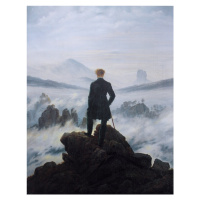 Obrazová reprodukce Poutník nad mořskou mlhou, Caspar David Friedrich, 30 × 40 cm