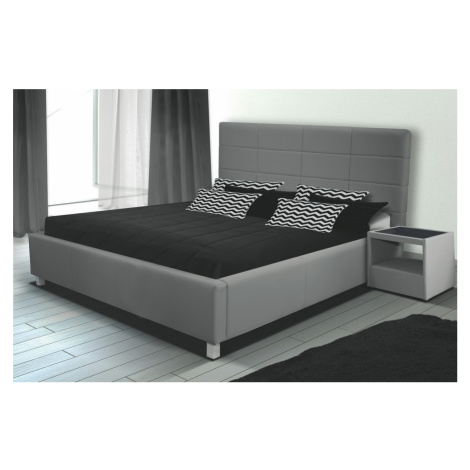 Čalouněná postel GARGE 9 180 cm, světle šedá látka Casarredo