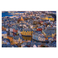 Fotografie High angle view of Ålesund, Norway, Sergio Formoso, 40 × 26.7 cm