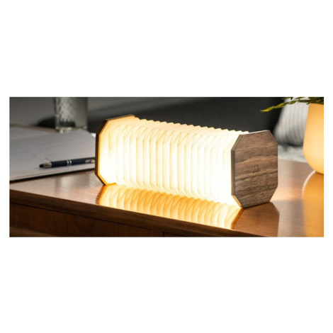 Hnědá LED stmívatelná stolní lampa (výška 3,5 cm) Accordion – Gingko