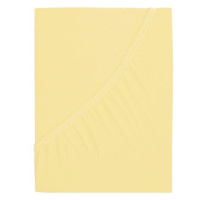 B.E.S. PETROVICE Protěradlo Jersey s elastanem LYCRA 160 × 200 cm, vanilková