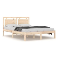 Rám postele masivní dřevo 140 × 200 cm, 3105535
