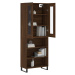 vidaXL Skříň highboard hnědý dub 69,5 x 34 x 180 cm kompozitní dřevo