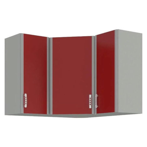 Kuchyňská skříňka Elma 90x90 cm, červená/ šedá, 90/90GN-72 BAUMAX