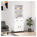 vidaXL Skříň highboard bílá 69,5 x 34 x 180 cm kompozitní dřevo