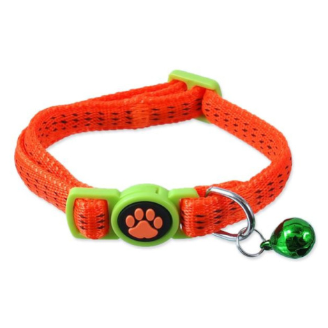 Obojek Magic Cat Nylon XS oranžový 1x19-31cm