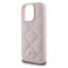 Guess PU Leather Quilted kryt pro iPhone 16 Pro Max růžový