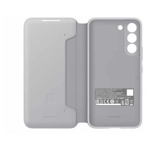 Flipové pouzdro LED View Cover EE EF-NS901PJEGEE pro Samsung Galaxy S22, šedá