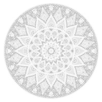 Tečkování - MANDALA Rozměr: 40x50 cm, Rámování: bez rámu a bez vypnutí plátna