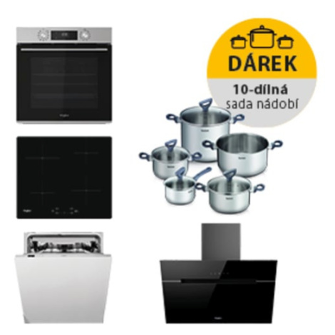 Akční set spotřebičů Whirlpool trouba OMK58CU1SX + indukční deska WSQ7360NE + komínový odsavač p