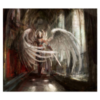 Ilustrace angel, fotokostic, (40 x 35 cm)