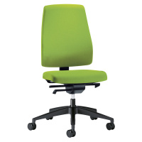 interstuhl Kancelářská otočná židle GOAL, výška opěradla 530 mm, černý podstavec, zelenožlutá, h
