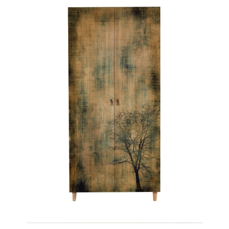 Kalune Design Šatní skříň Stil 90 cm dub sonoma/strom
