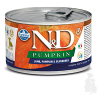 N&D DOG PUMPKIN Puppy Lamb & Blueberry Mini 140g + Množstevní sleva 1+1