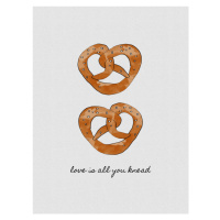 Ilustrace Love Is All You Knead, Orara Studio, 30 × 40 cm