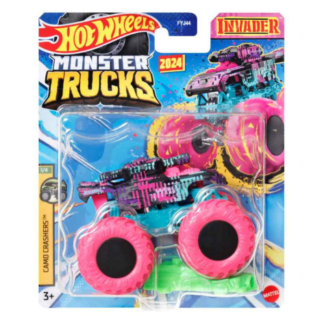 Mattel hot wheels® monster trucks kaskadérské kousky invader, htm50