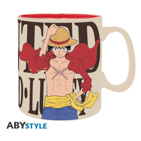 One Piece Keramický hrnek 460 ml - Luffy &amp; Wanted ABY STYLE